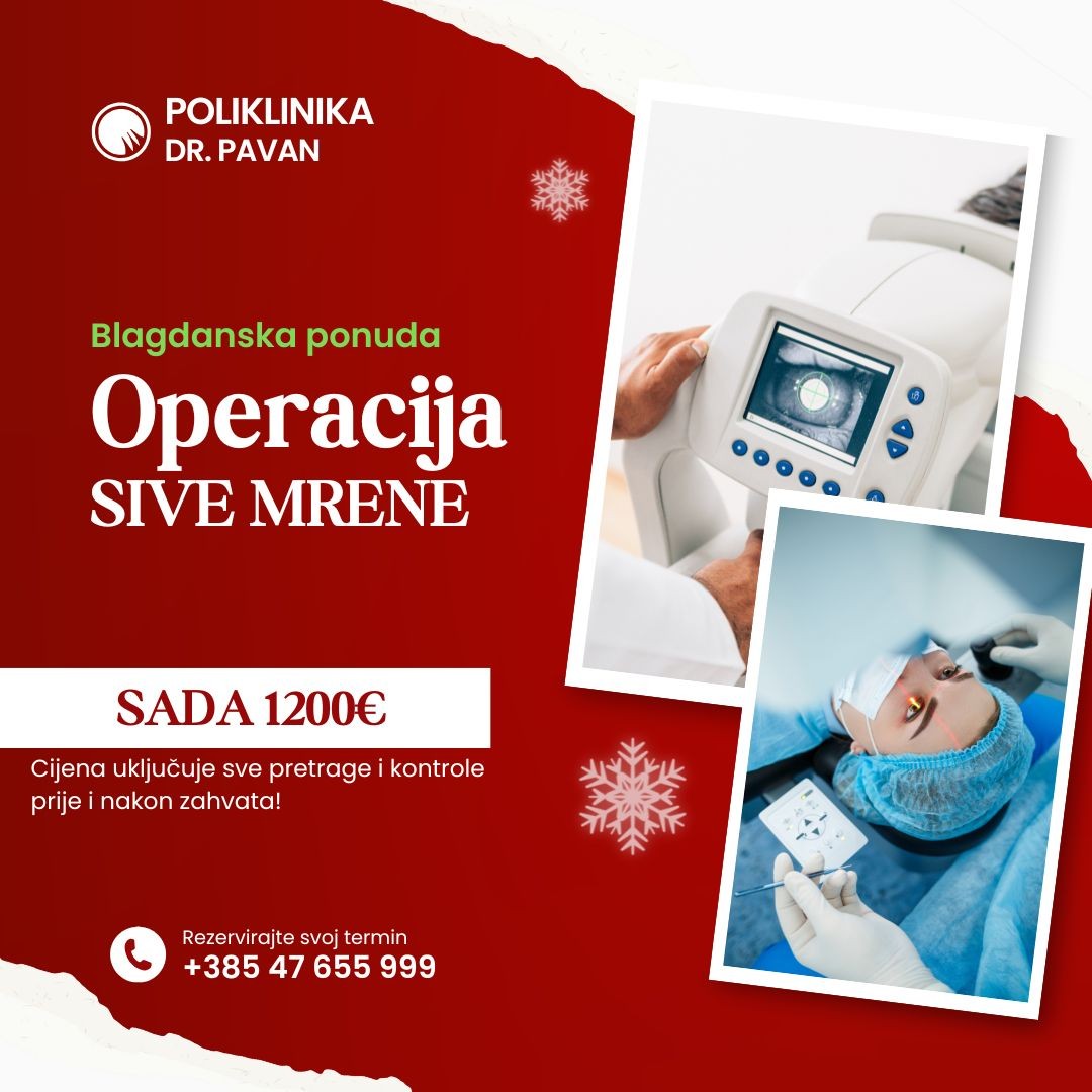 🎄 Blagdanska ponuda za operaciju sive mrene! 🎄